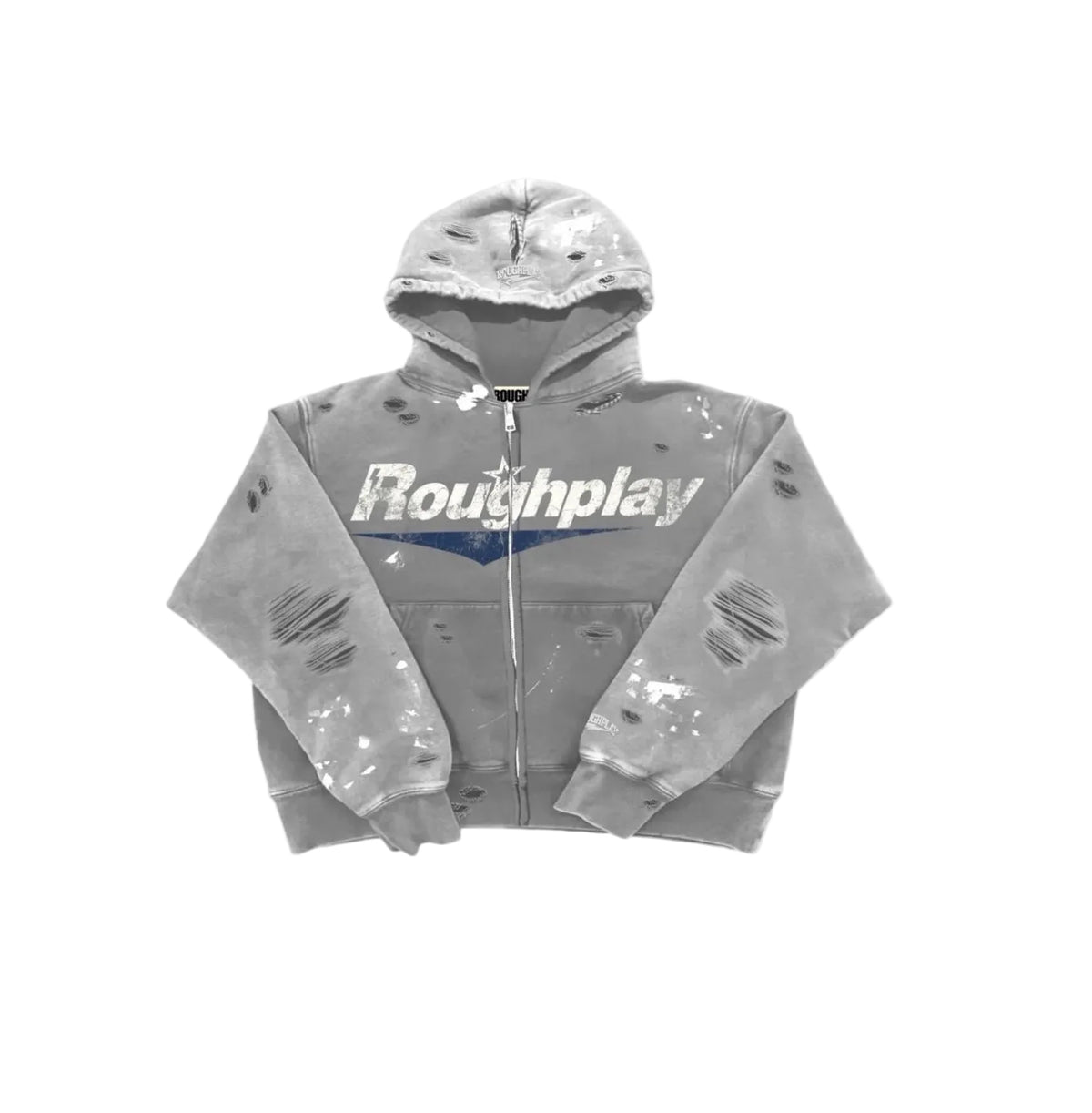 Roughplay Zip Up Grey/Blue