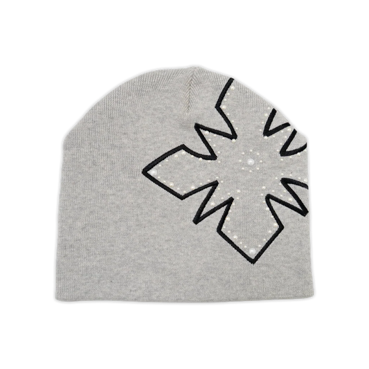 We are Righteous Pearl Logo Beanie Grey