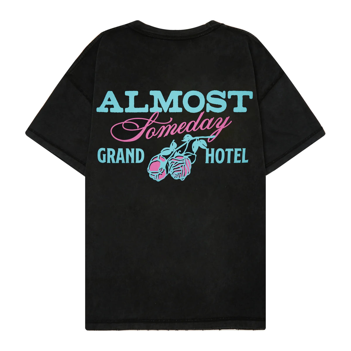Almost Someday Grand Hotel Tee Black