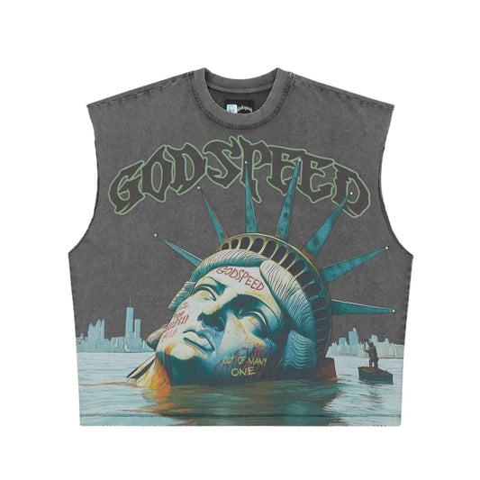 Godspeed Sunken Liberty Sleeveless Tshirt Grey