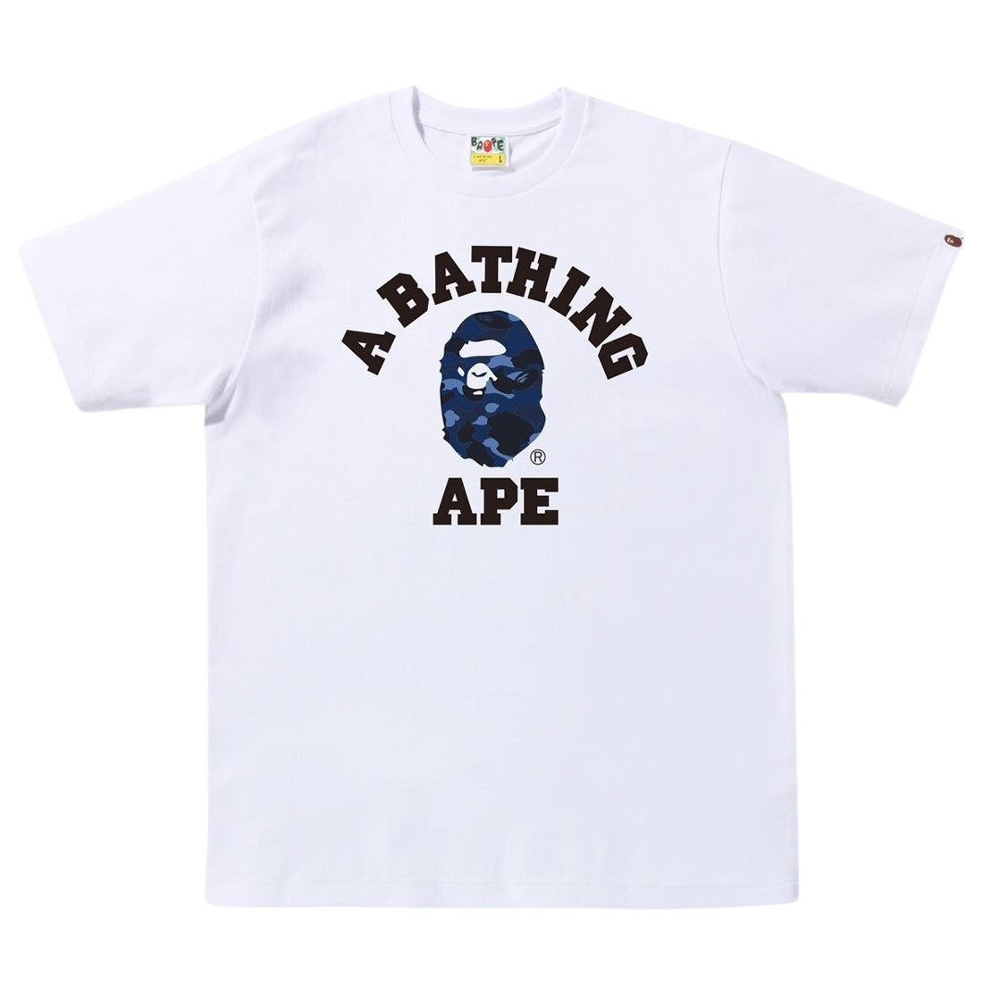 BAPE Color Camo College Tee White/Navy