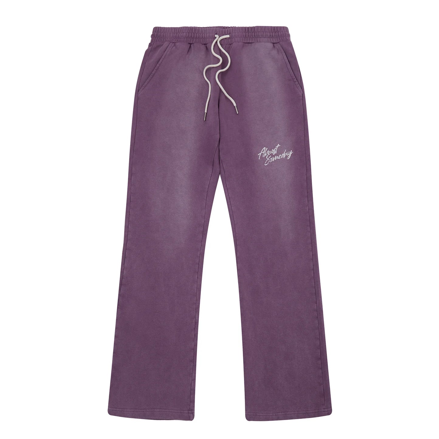 Almost Someday Signature Sun Faded Flare Sweatpants Purple