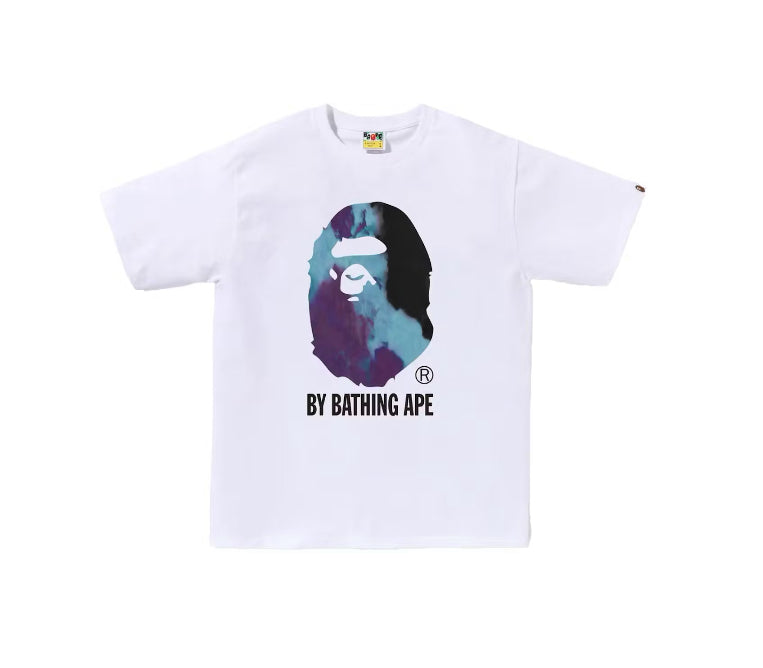 BAPE Tie Dye By Bathing Ape Tee White/Black
