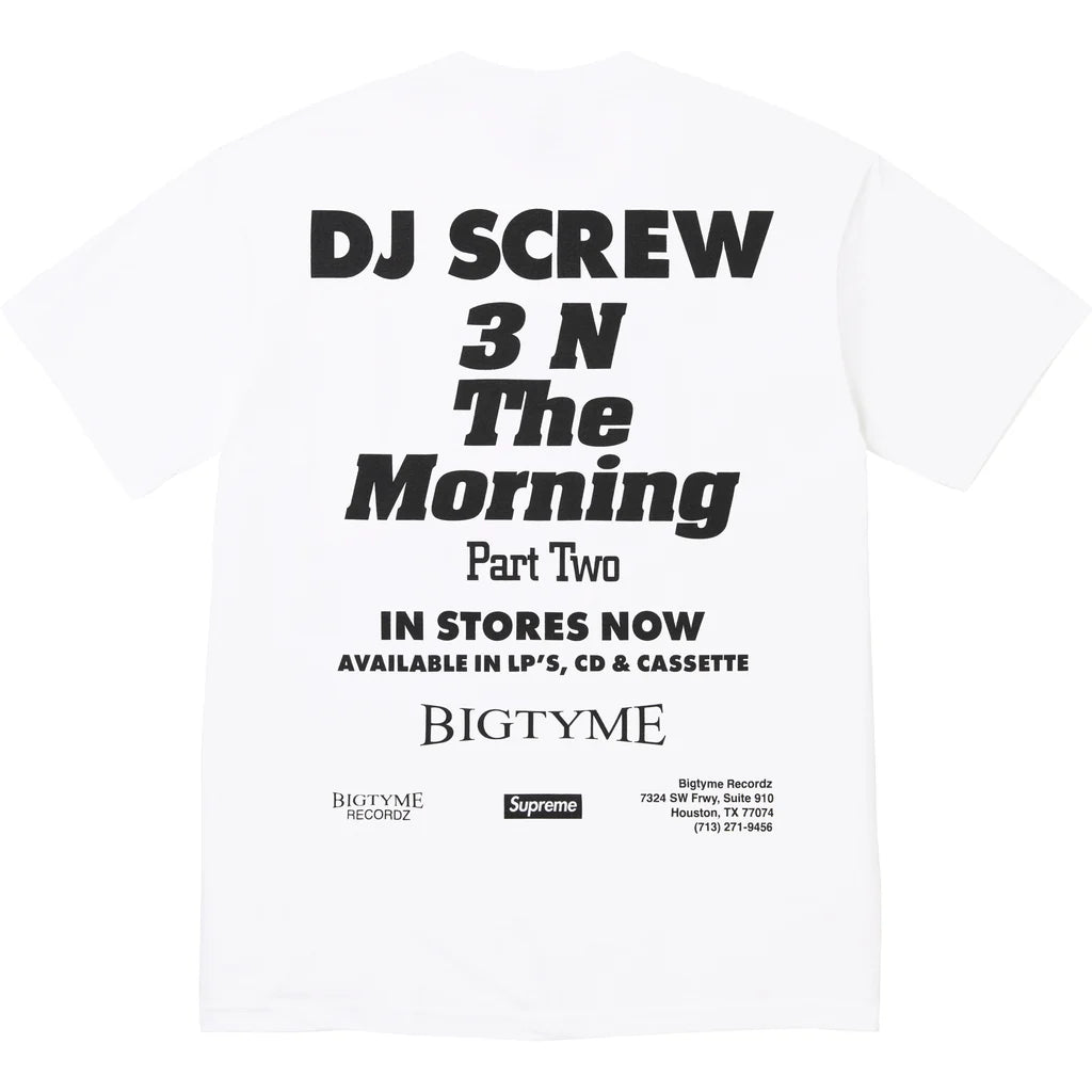 Supreme DJ Screw SUC Tee White