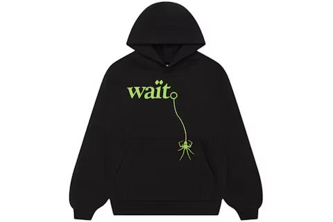 Sp5der Wait Hoodie Black