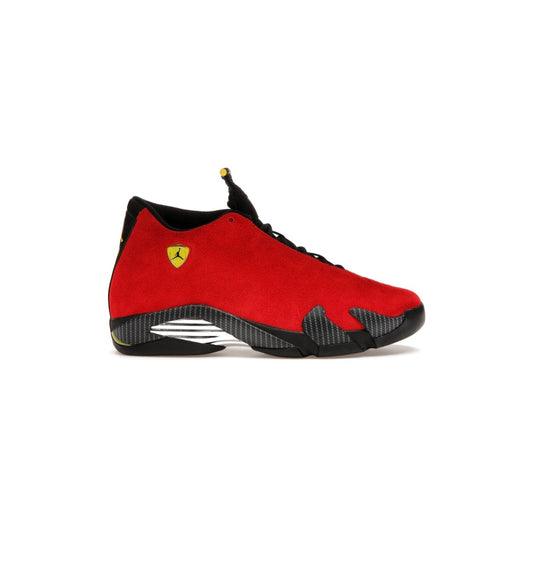 Jordan 14 “Ferrari” Challenge Red (worn)