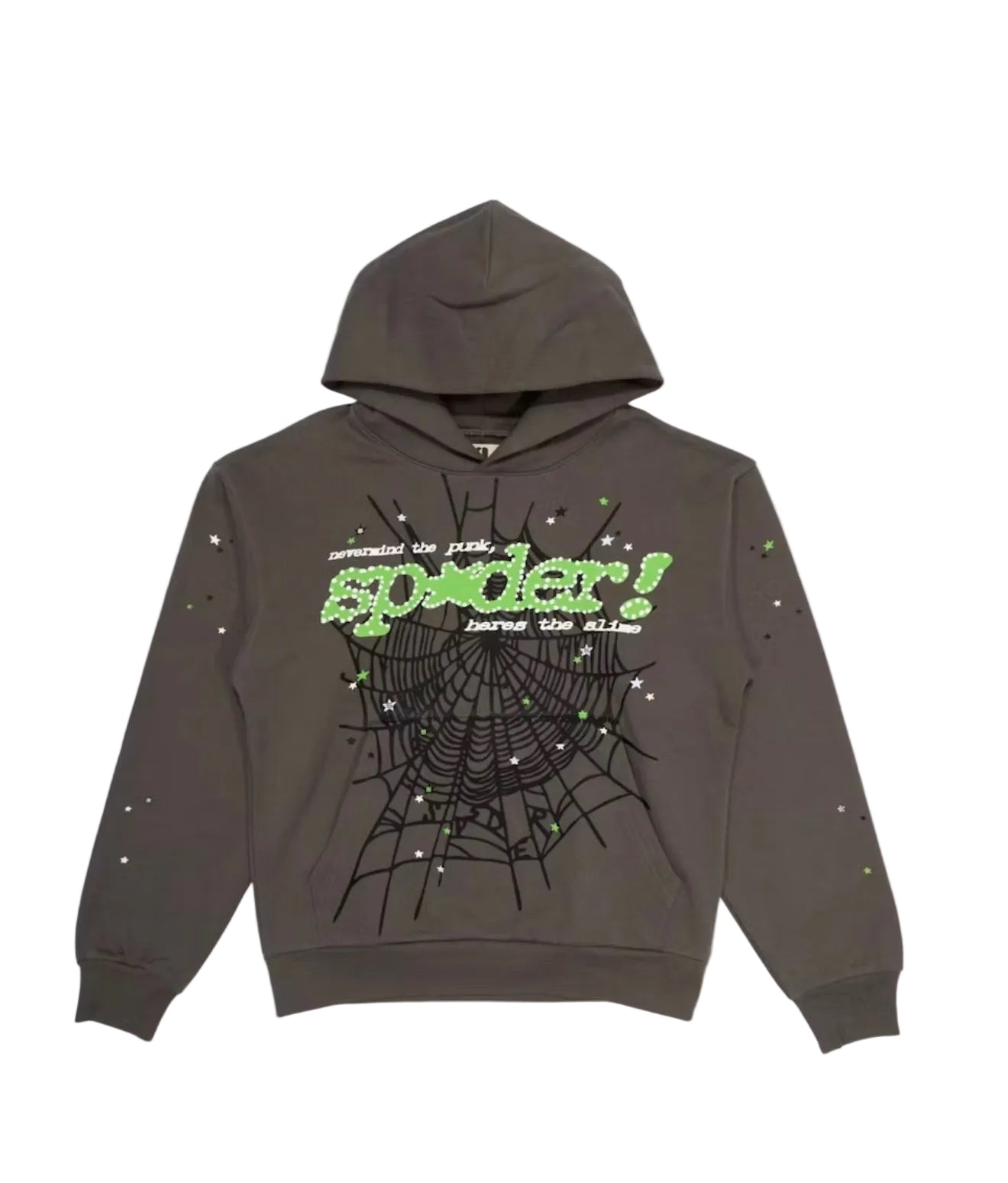 Sp5der Punk V2 Hoodie Slate Grey (Pre Owned)