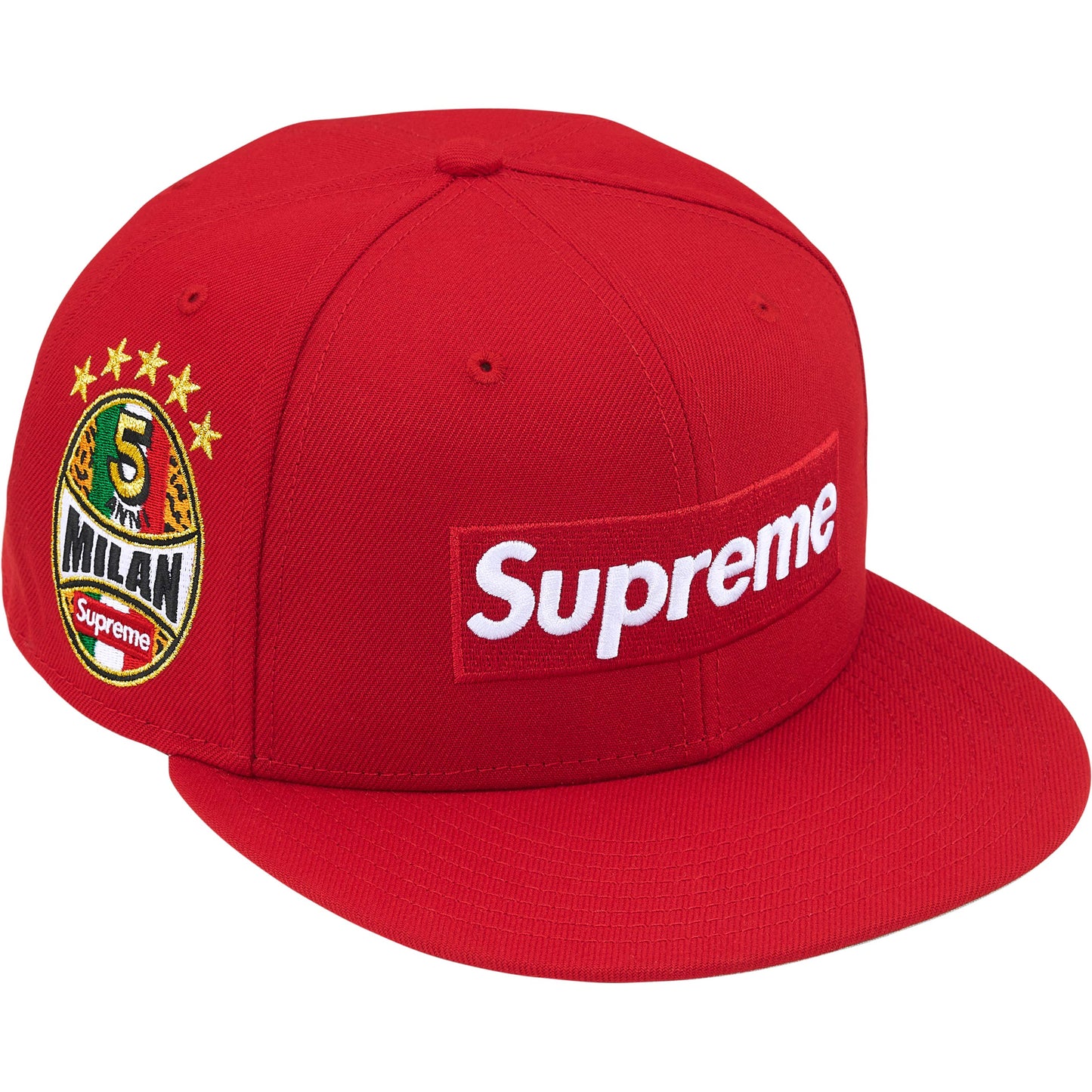 Supreme Shop Box Logo New Era® Fitted Hat Red