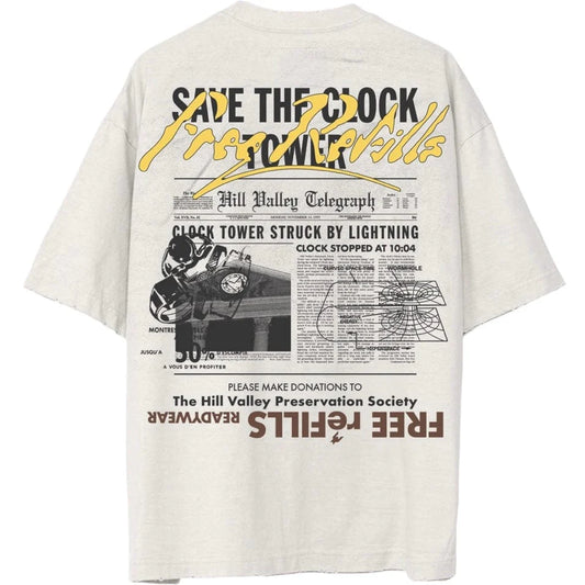 Free Refills Time Travel Tee Vintage White
