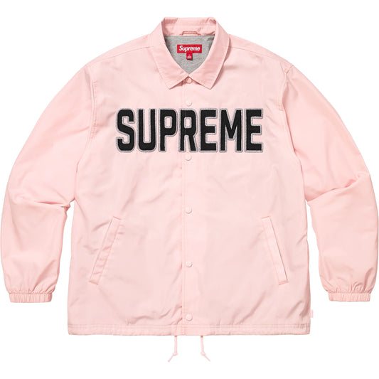 Supreme Spellout Coaches Jacket Pink