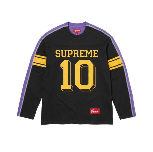Supreme Split Long Sleeve Top Black