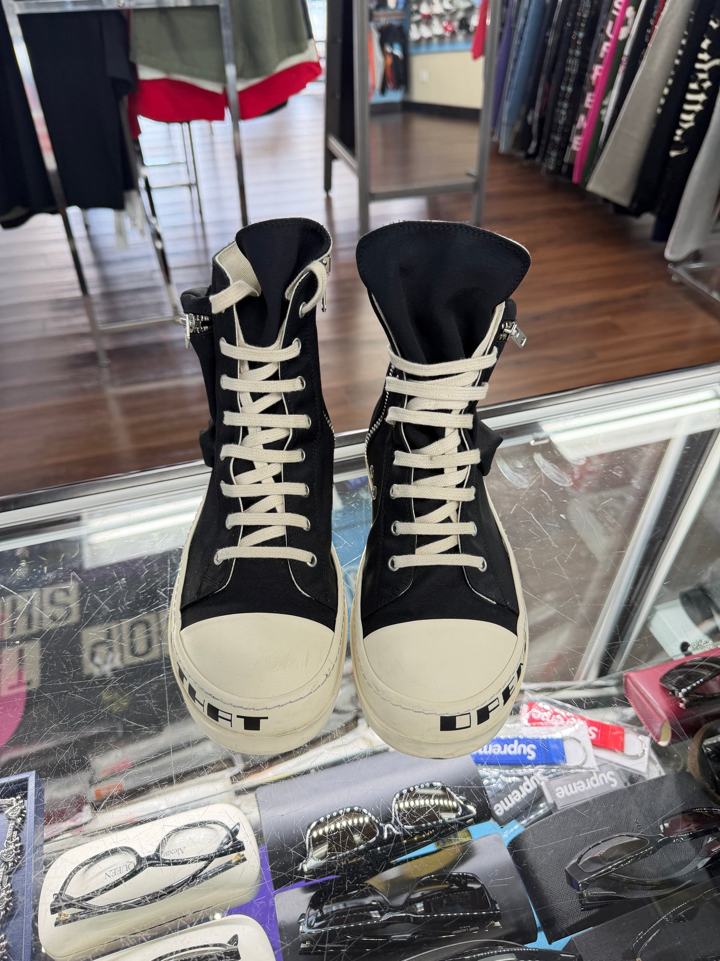 Rick Owen’s DRKSHDW Ramones Hi (Pre Owned)