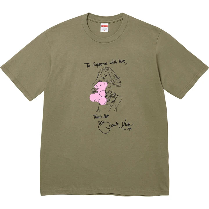 Supreme Paris Tee Light Olive