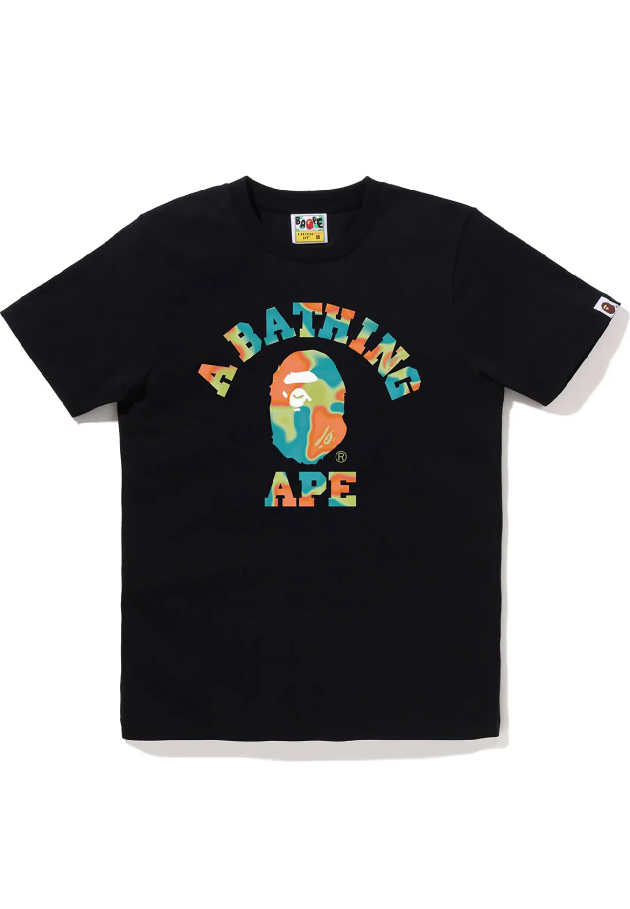 Bape Liquid Camo College Tee Ladies ‘Black’