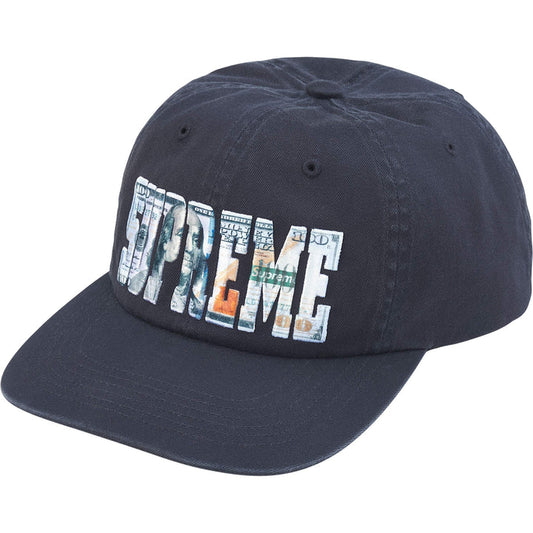 Supreme Embroidered Logo 6-Panel Navy