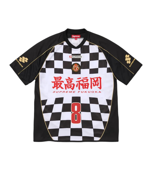 Supreme Checkerboard Soccer Jersey Black