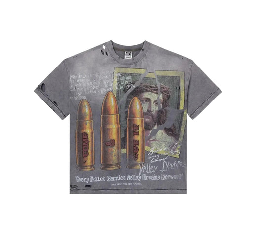 Vale Forever Faith Thrashed Tee Grey