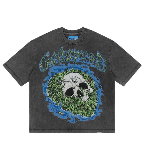 Godspeed Skull Island II T-Shirt NG Grey Wash
