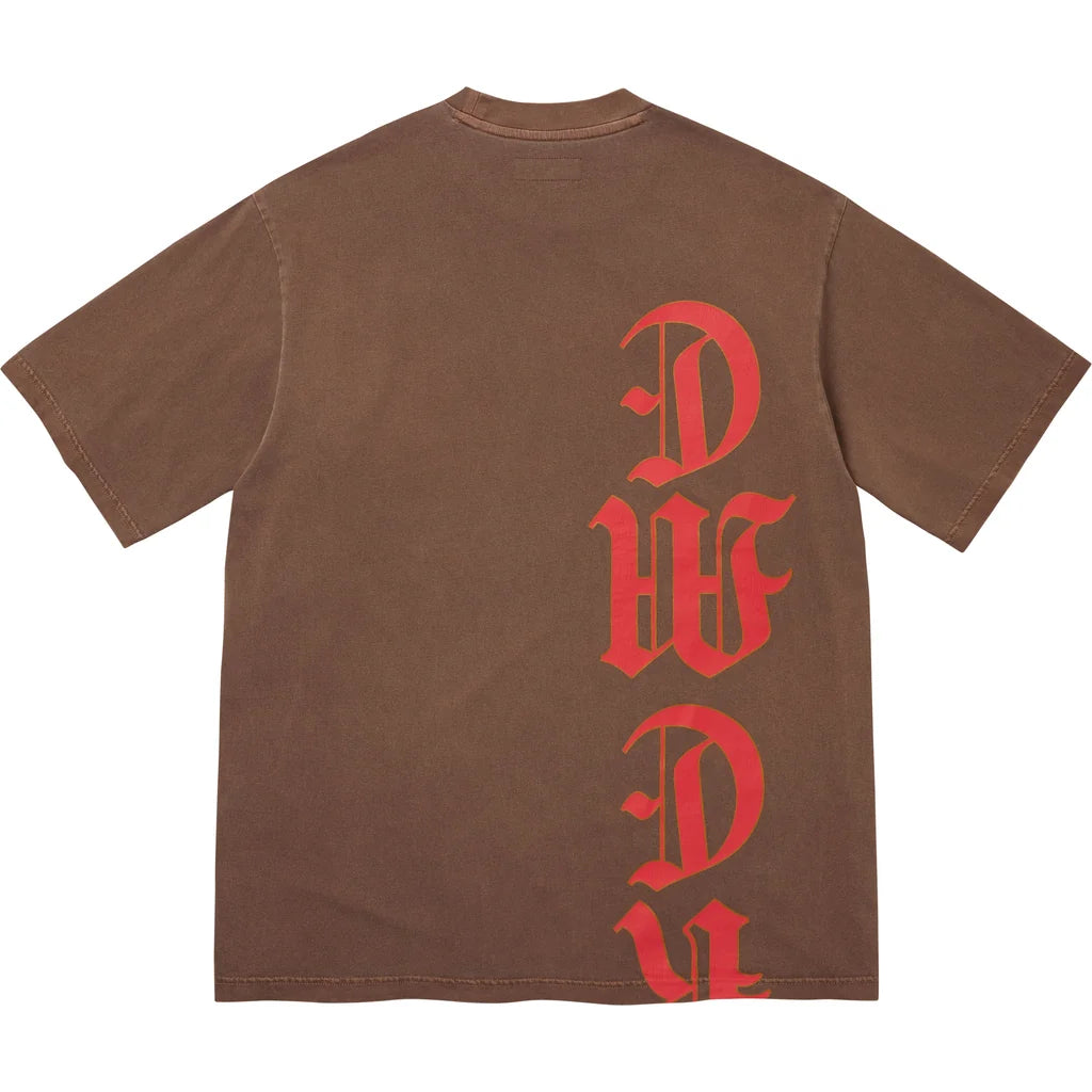 Supreme Cracked Vertical S/S Top Brown