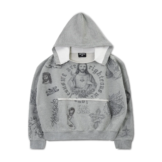 We are Righteous God's Favorite Distressed
Hoodie