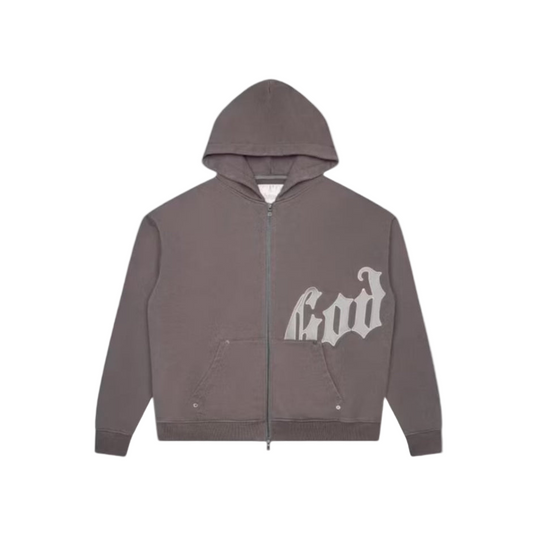 Godspeed OG Logo Hoodie V2 Stone Grey