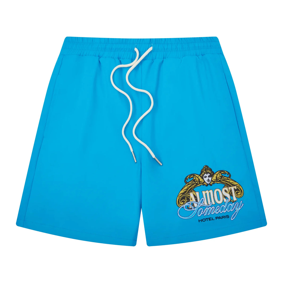 Almost Someday Paris Nylon Shorts Blue
