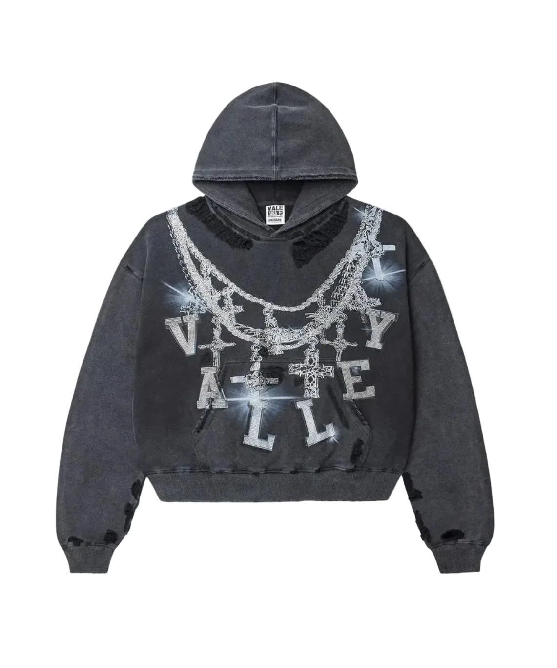 Vale Forever Big Chain Hoodie Black