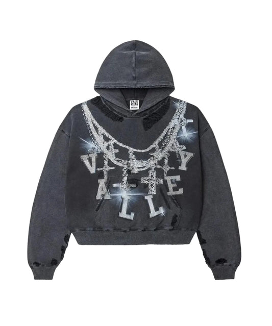 Vale Forever Big Chain Hoodie Black