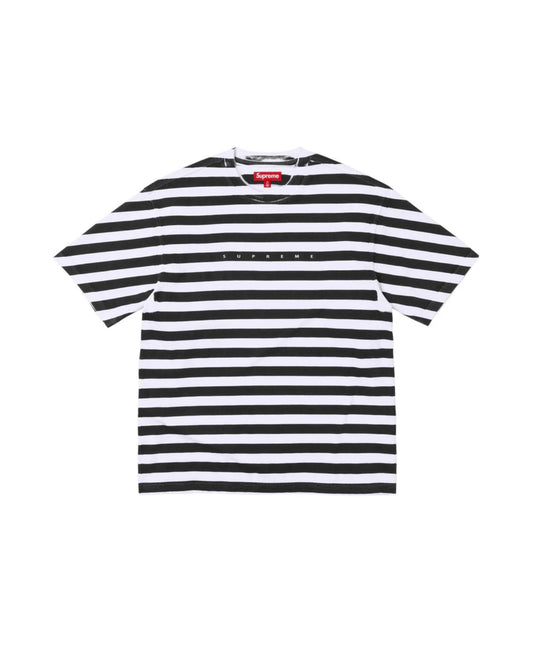 Supreme OverPrint Stripe S/S Tee ‘Black’