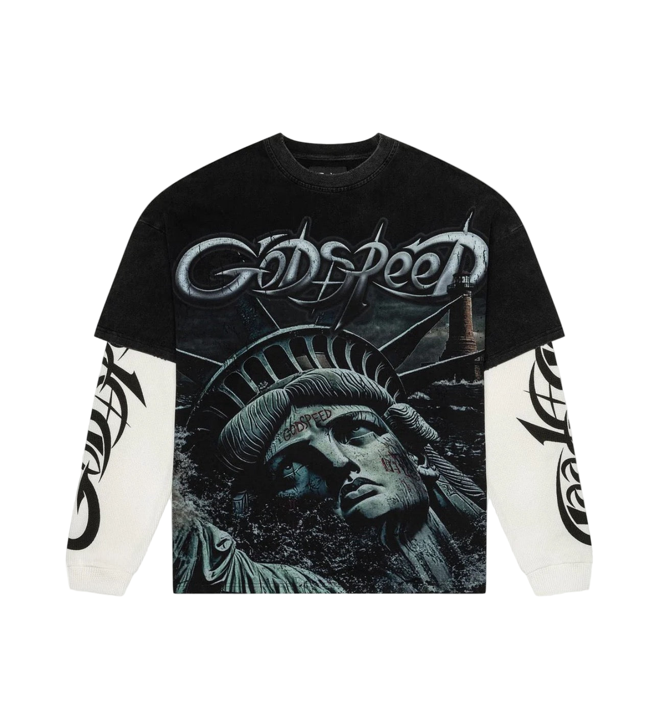 Godspeed Sunken Liberty 2 Layered Tee Black