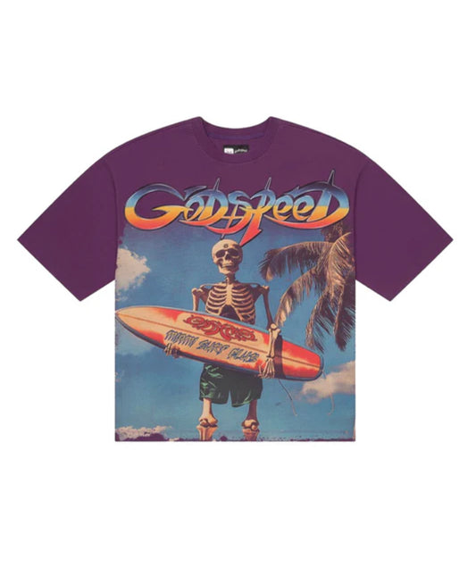 Godspeed Miami Surf Club Tee Purple