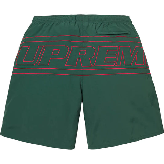 Supreme Big Logo Nylon Short Green