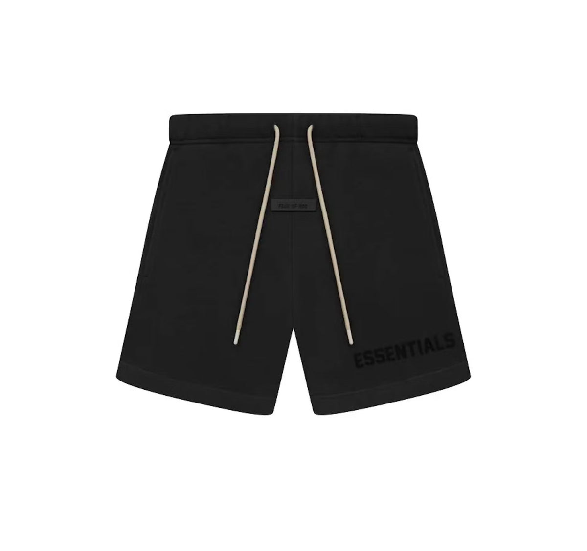Fear Of God Essentials Cream Drawstring Sweatshort Jet Black
