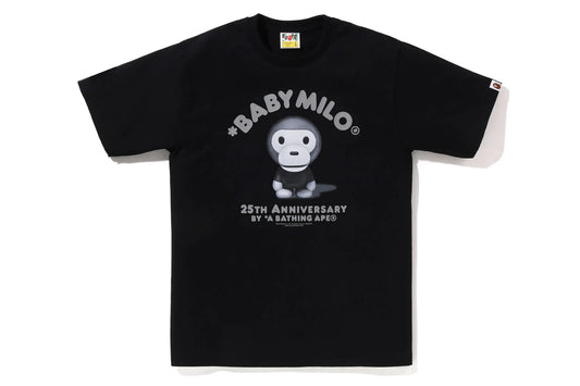BAPE Baby Milo 25th Anniversary Photo Tee Black