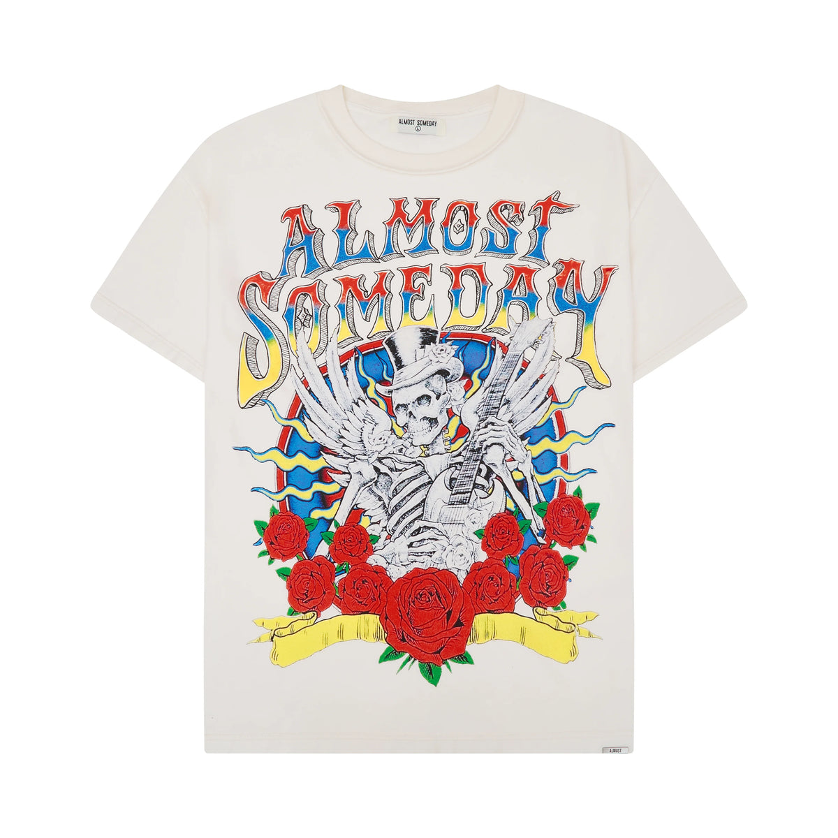 Almost Someday Almost Dead Cream Tee