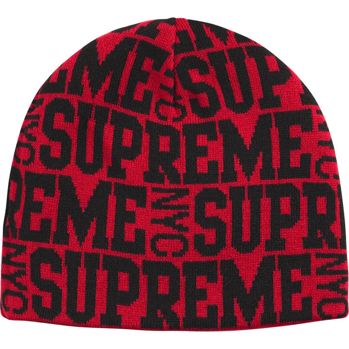 Supreme Reversible Camo Beanie Red