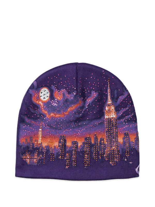 Supreme Cityscape Beanie Purple