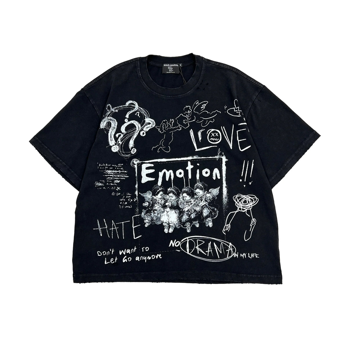 Mixed Emotion Black Chaos Tee