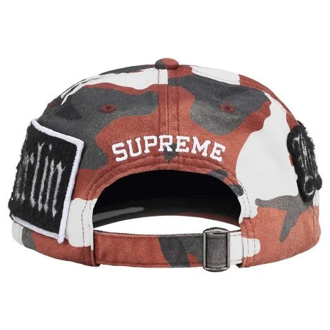Supreme City Patches 6-Panel Hat Red Camo