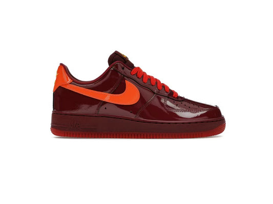 Nike Air Force 1 Low Patent Leather Dark Team Red Safety Orange