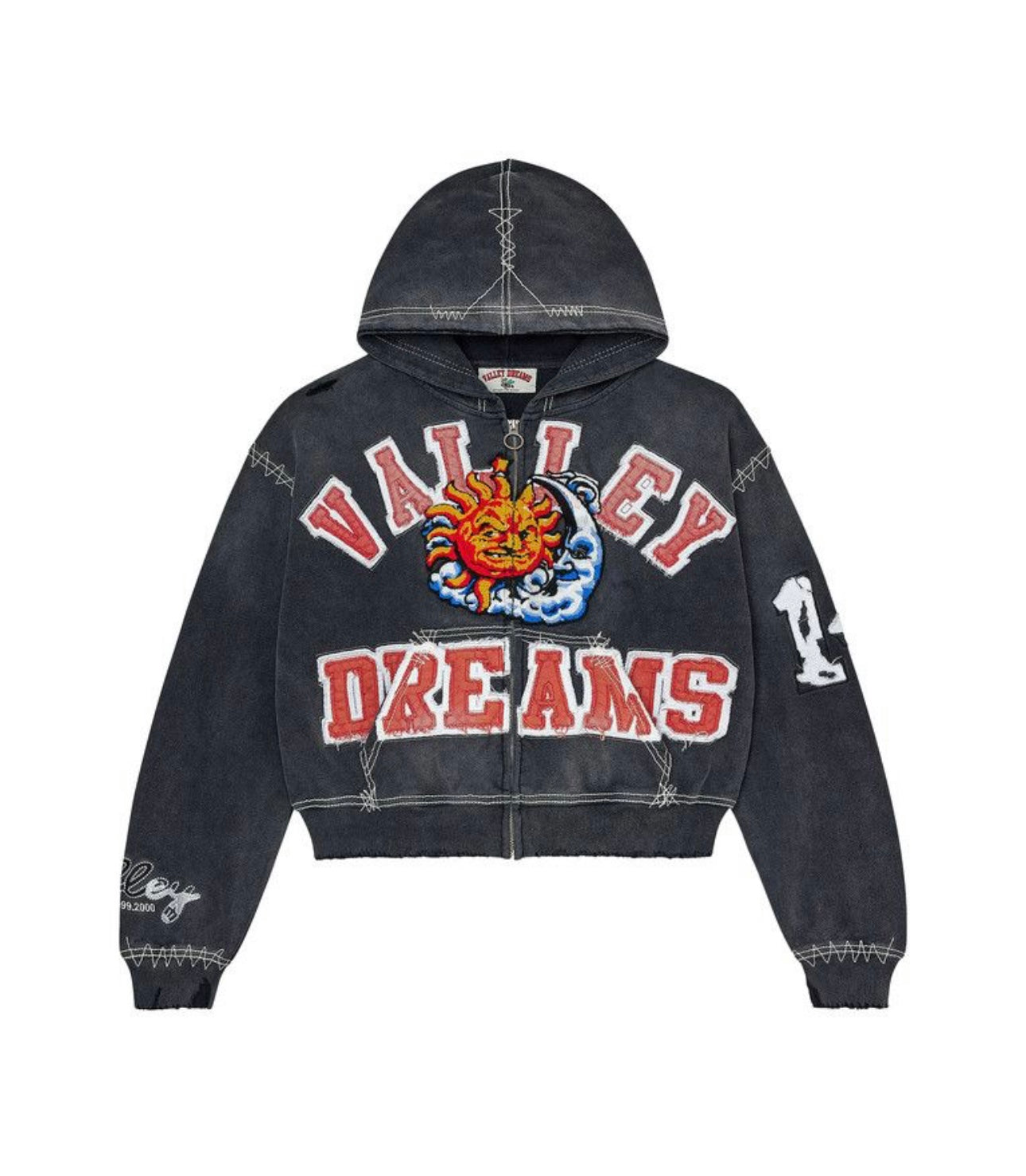 Vale Forever Sunny Zip Up Black