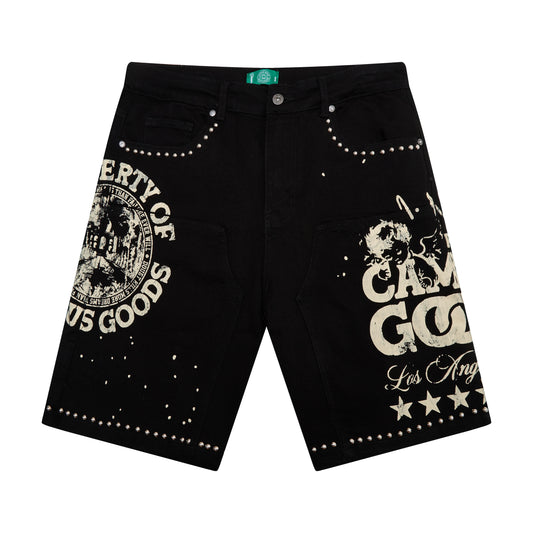 Campus Goods Seraph Denim Jorts Black