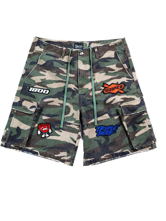 Triple Sevens X Sniper Gang Camo Short