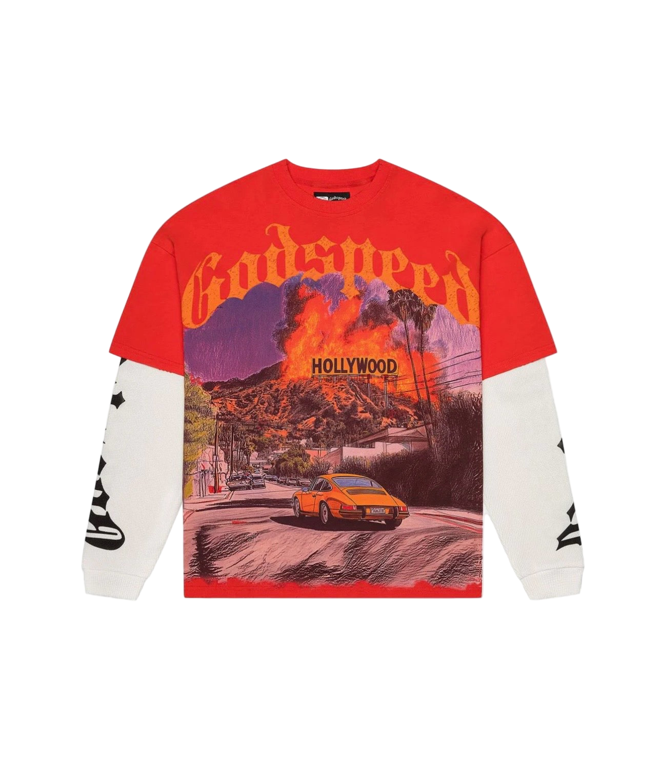 Godspeed Los Scandalous Layered Tee Red