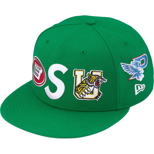Supreme Mascot S Logo New Era Fitted Hat Green