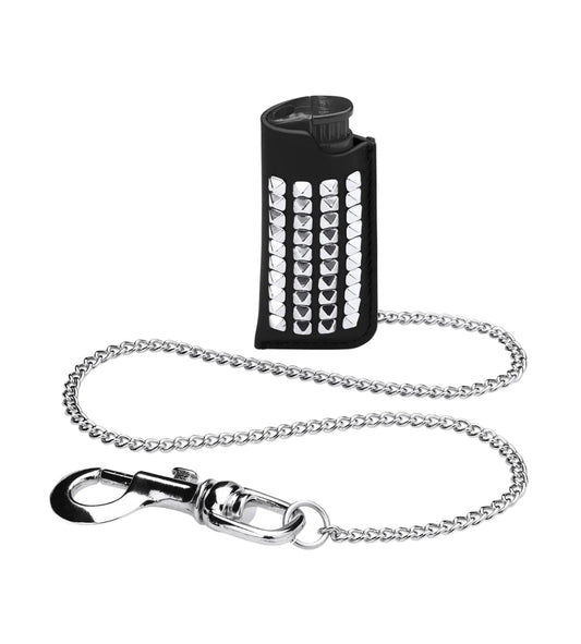 Supreme Studded Leather Lighter Holder Black
