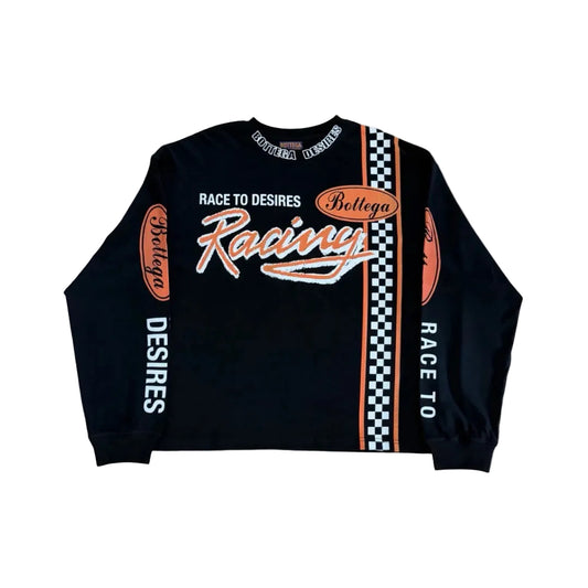 Bottega Desires Race To Desires LS Tee Black