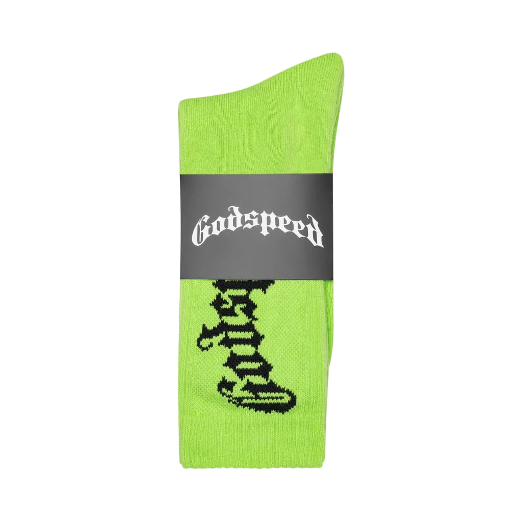 Godspeed New York New Age Logo Sock Neon Green/Black