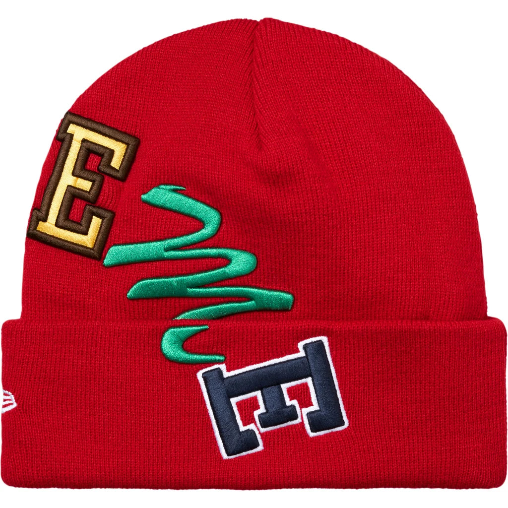 Supreme New Era Arc Beanie Red