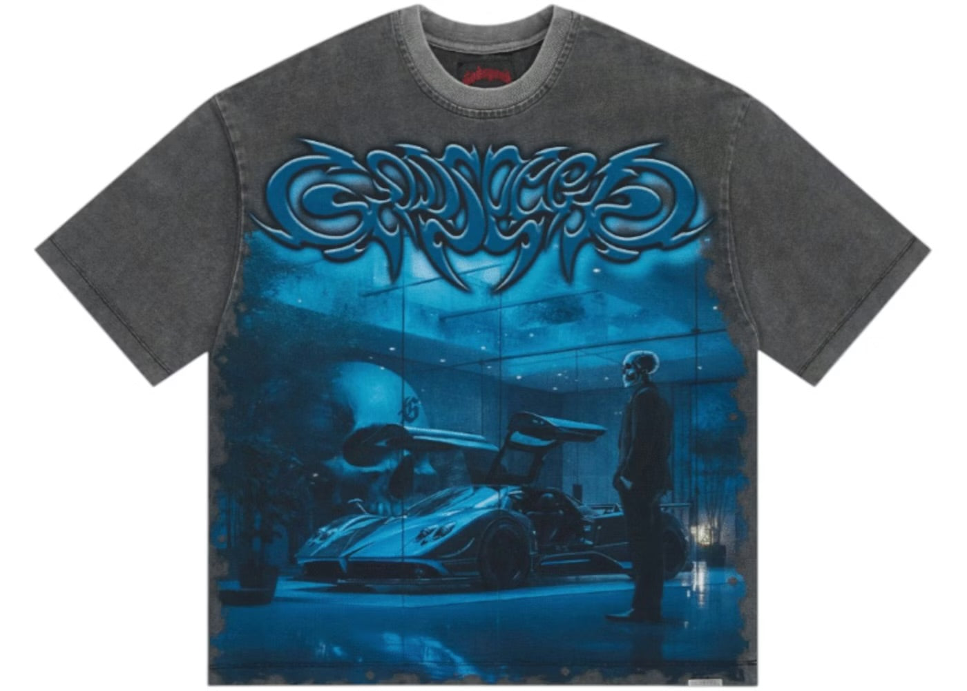 Godspeed Showroom Miami Superrun T-Shirt Grey Wash